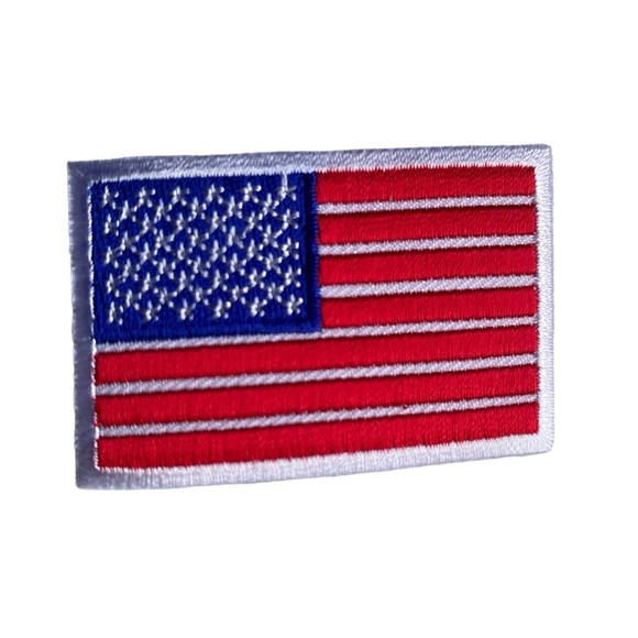 New!Any 2/$18 4 Iron On American Flag Patches - Picture 4 of 7